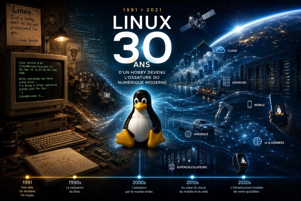 Linux a 30 ans : l’histoire d’un hobby devenu l’ossature du numérique moderne
