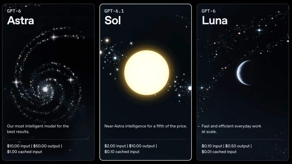 GPT-6.1 Sol : OpenAI vise Astra pour un cinquième du prix